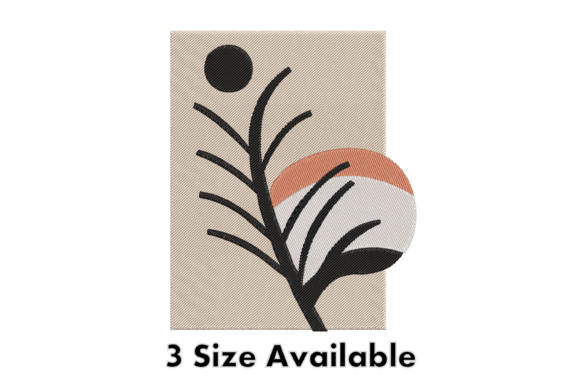 Abstract Minimal Leaf Embroidery Design Review