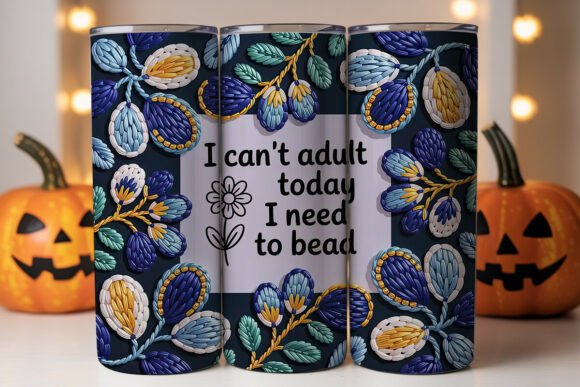 Beaded Embroidery Floral 20oz Tumbler Review