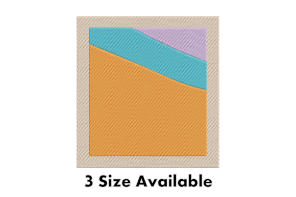 Color Block Abstract Embroidery Art for Holiday Collections