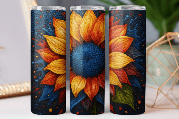 Embroidery Floral Tumbler Wrap Png Art Review