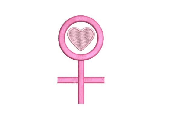 Female Symbol with Heart Embroidery Design Review