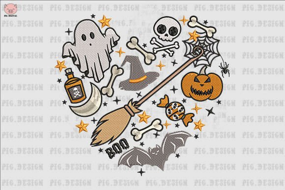 Halloween Heart Embroidery: A Designer's Review