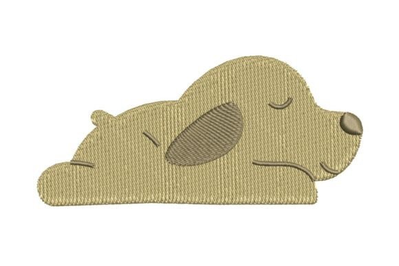 Lazy Dog Embroidery Design for Small Shop Sellers