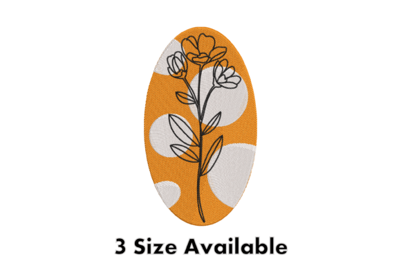 Modern Floral Oval Embroidery Design Review