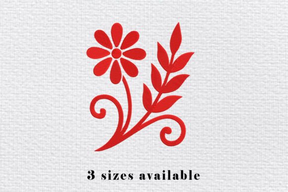 Red Flower Embroidery Design Review