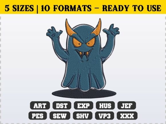 Spooky Ghost Horror Embroidery Design Review