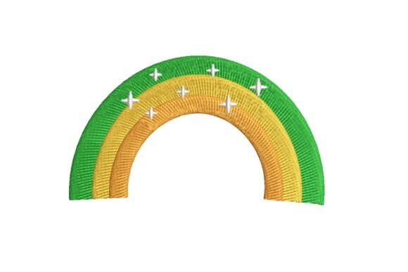 St. Patrick s Day Rainbow Embroidery Design