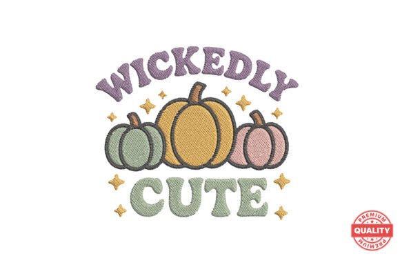 Wickedly Cute Pumpkin Embroidery